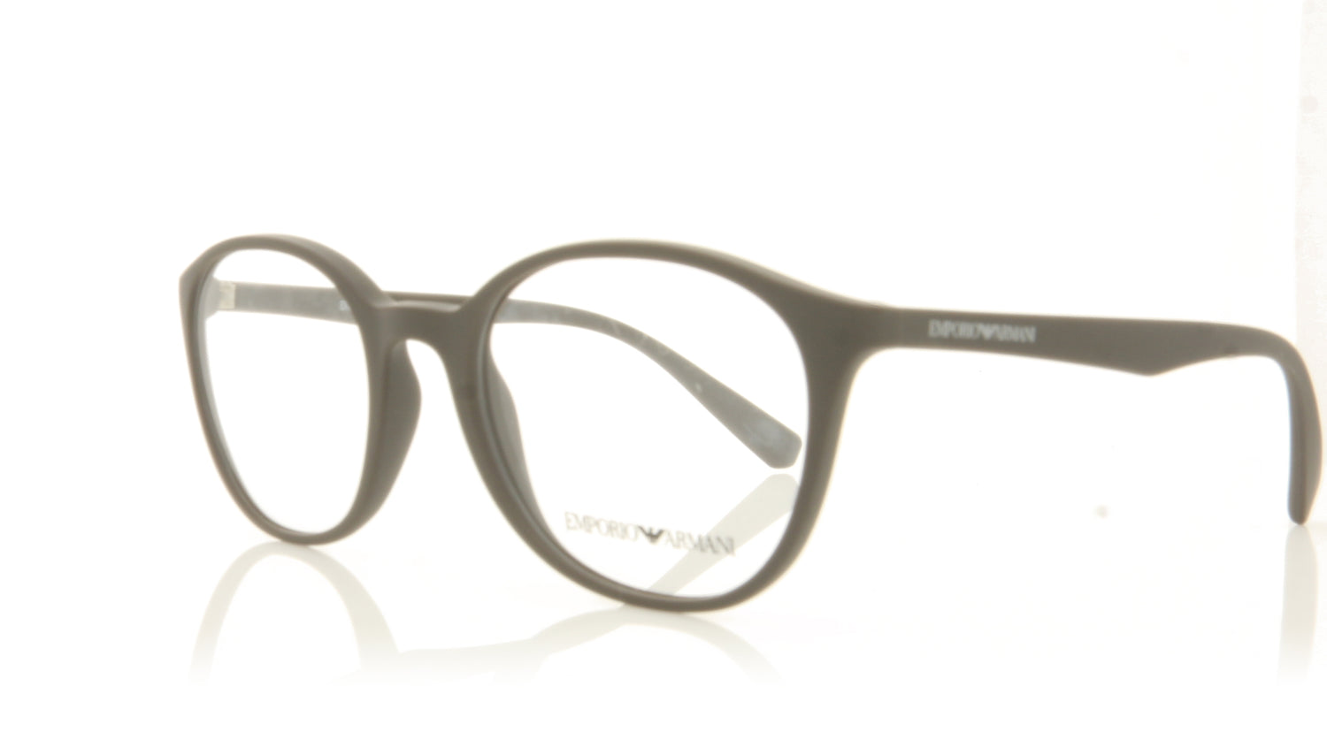 Emporio Armani 0EA3079 5752 Matte Brown Glasses - Angle