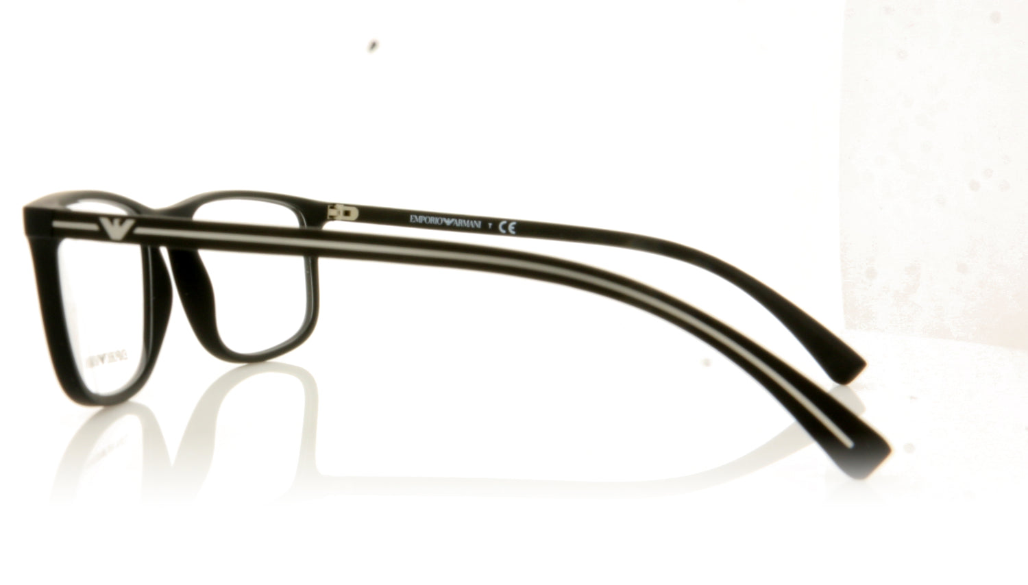 Emporio Armani 0EA3135 5063 Black Rubber Glasses - Side