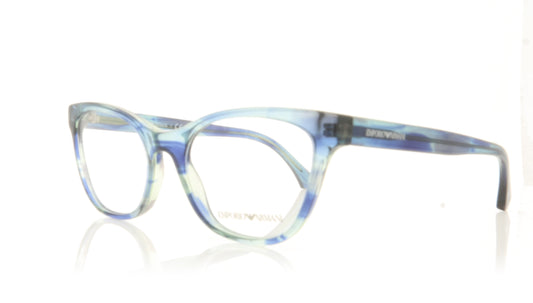 Emporio Armani 0EA3142 5714 Watercolr Blue Glasses - Angle