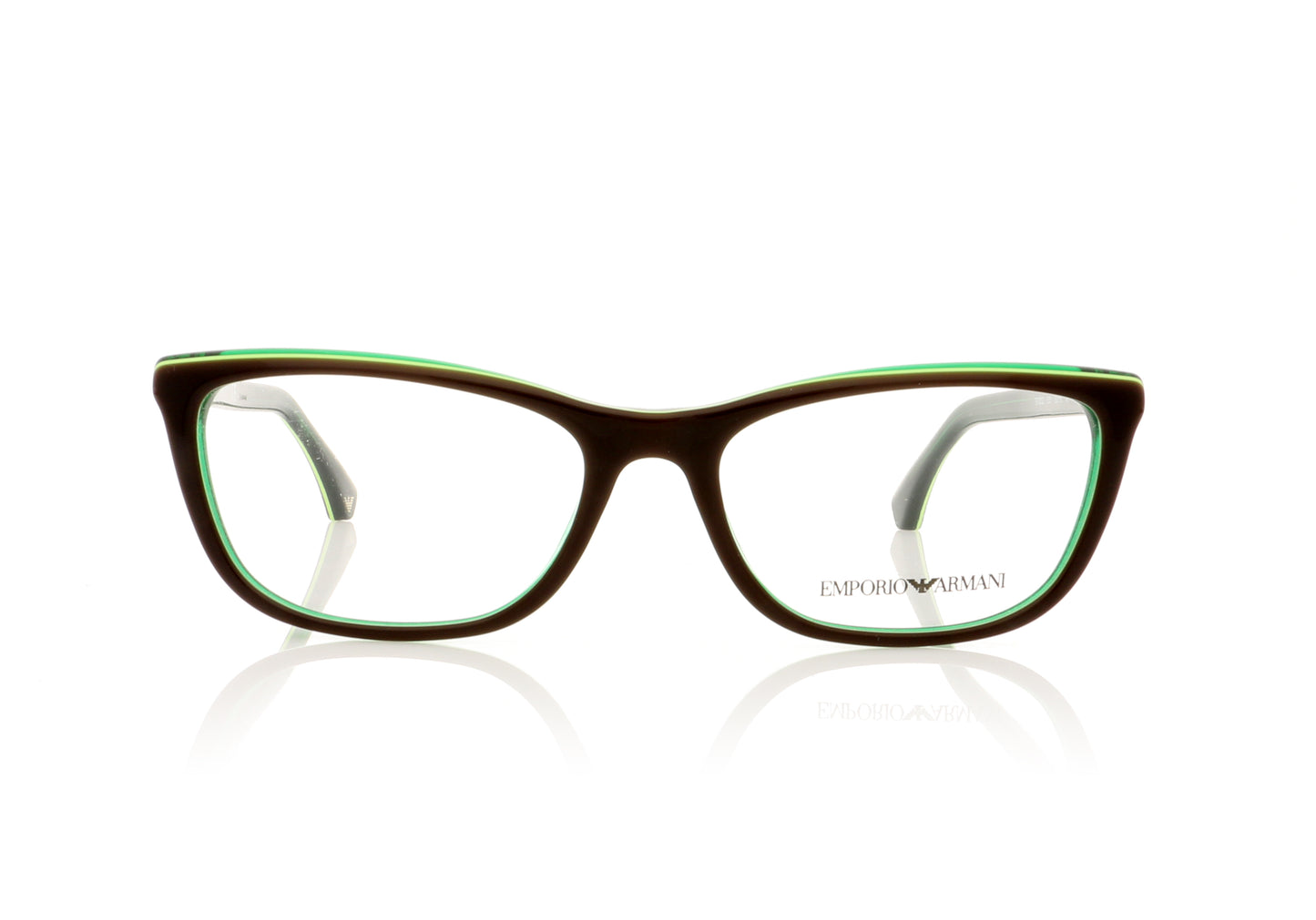 Emporio Armani EA 3052 5351 Brown Glasses - Front