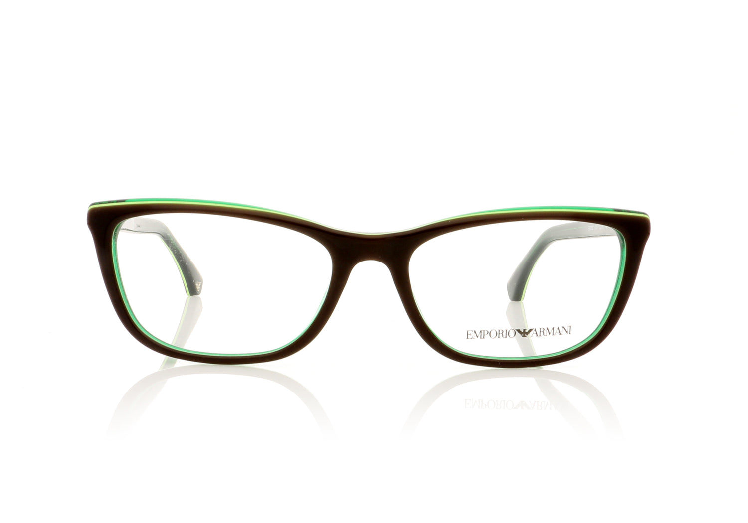 Emporio Armani EA 3052 5351 Brown Glasses - Front