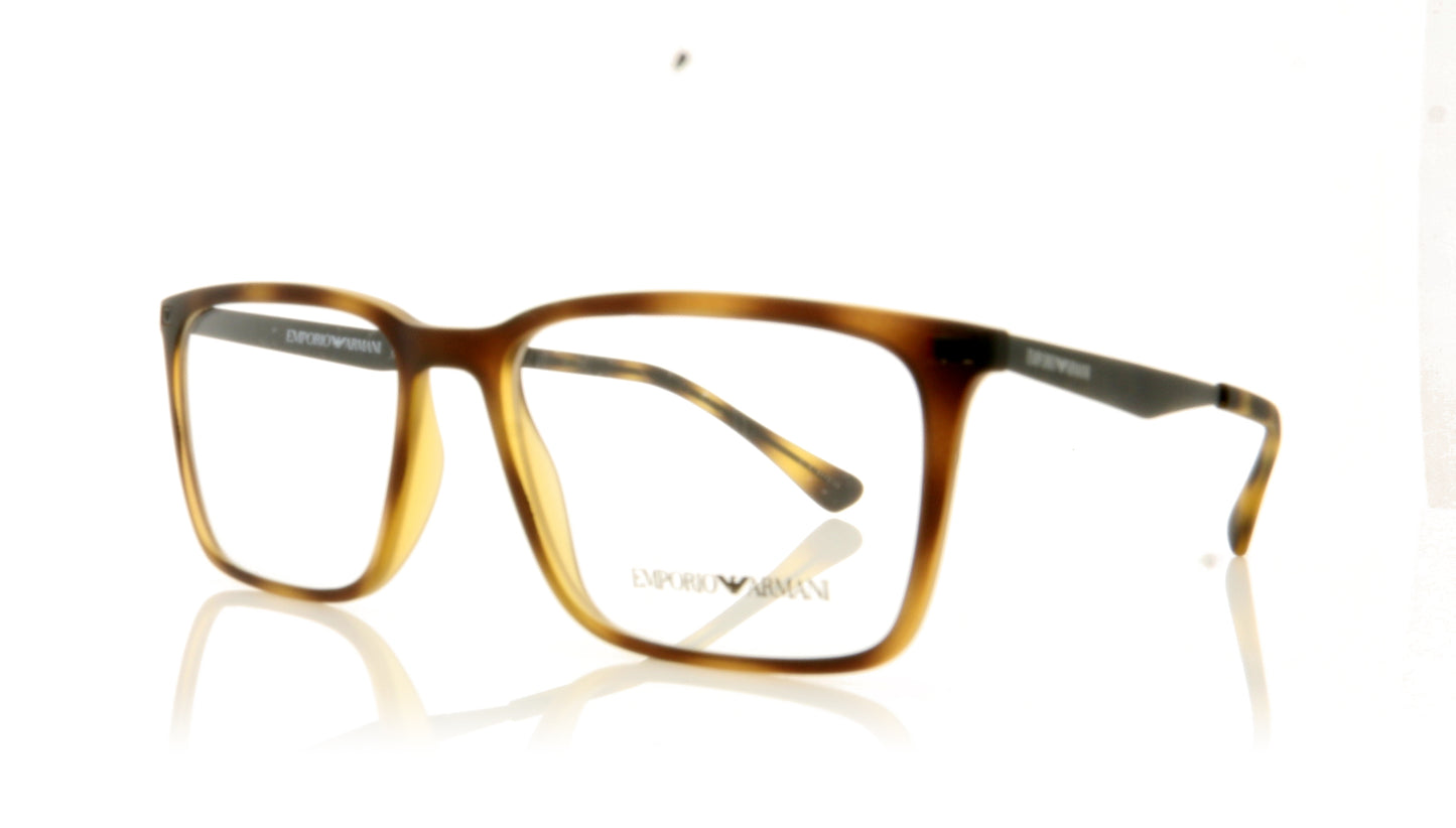 Emporio Armani 0EA3169 5089 Matte Havana Glasses - Angle