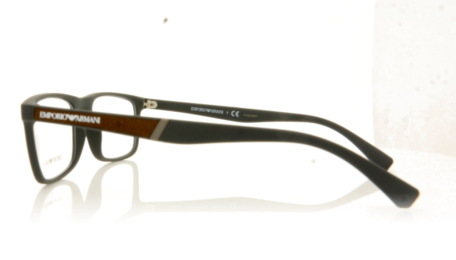 Emporio Armani 0EA3171 5437 Matte Dark Brown Glasses - Side