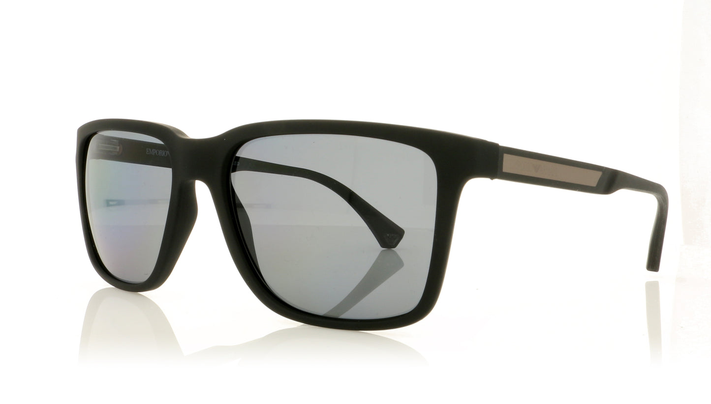Emporio Armani EA4047 5063/81 Matt Grey Sunglasses - Angle