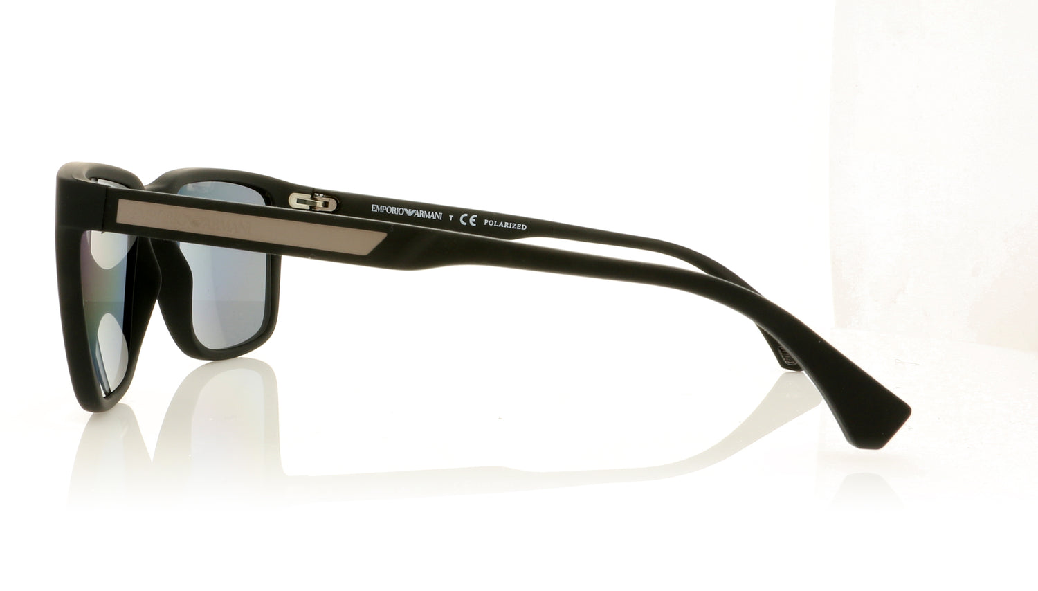 Emporio Armani EA4047 5063/81 Matt Grey Sunglasses - Side