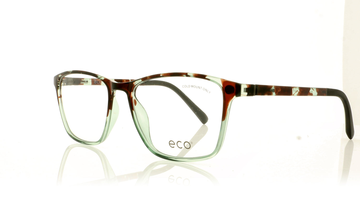 Eco Alton GNTG Tortoise Green Glasses - Angle