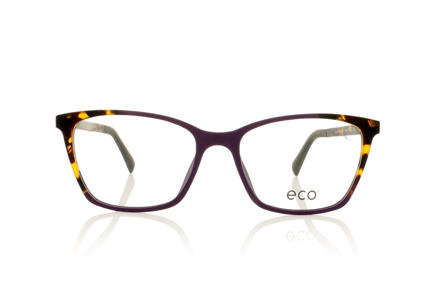Eco Angara DPRT Purple Tortoise Glasses - Front