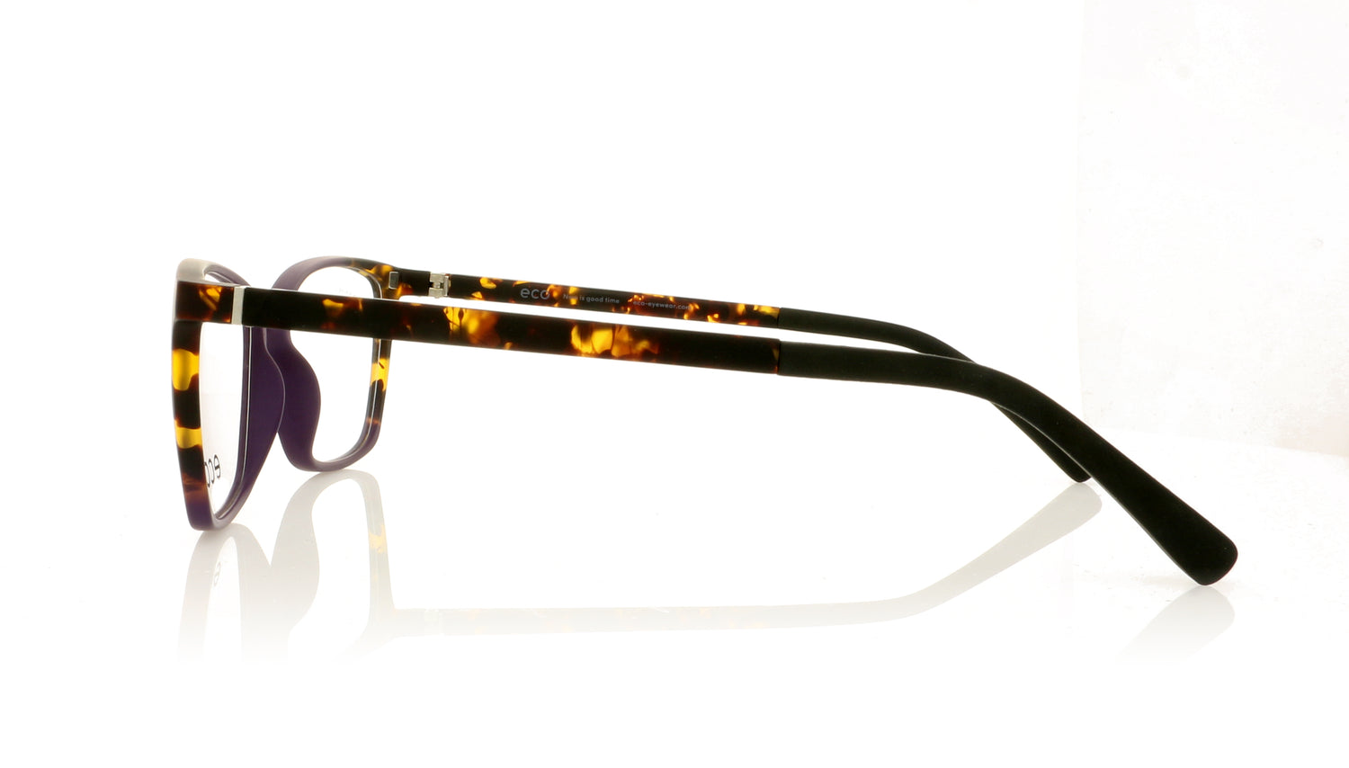 Eco Angara DPRT Purple Tortoise Glasses - Side