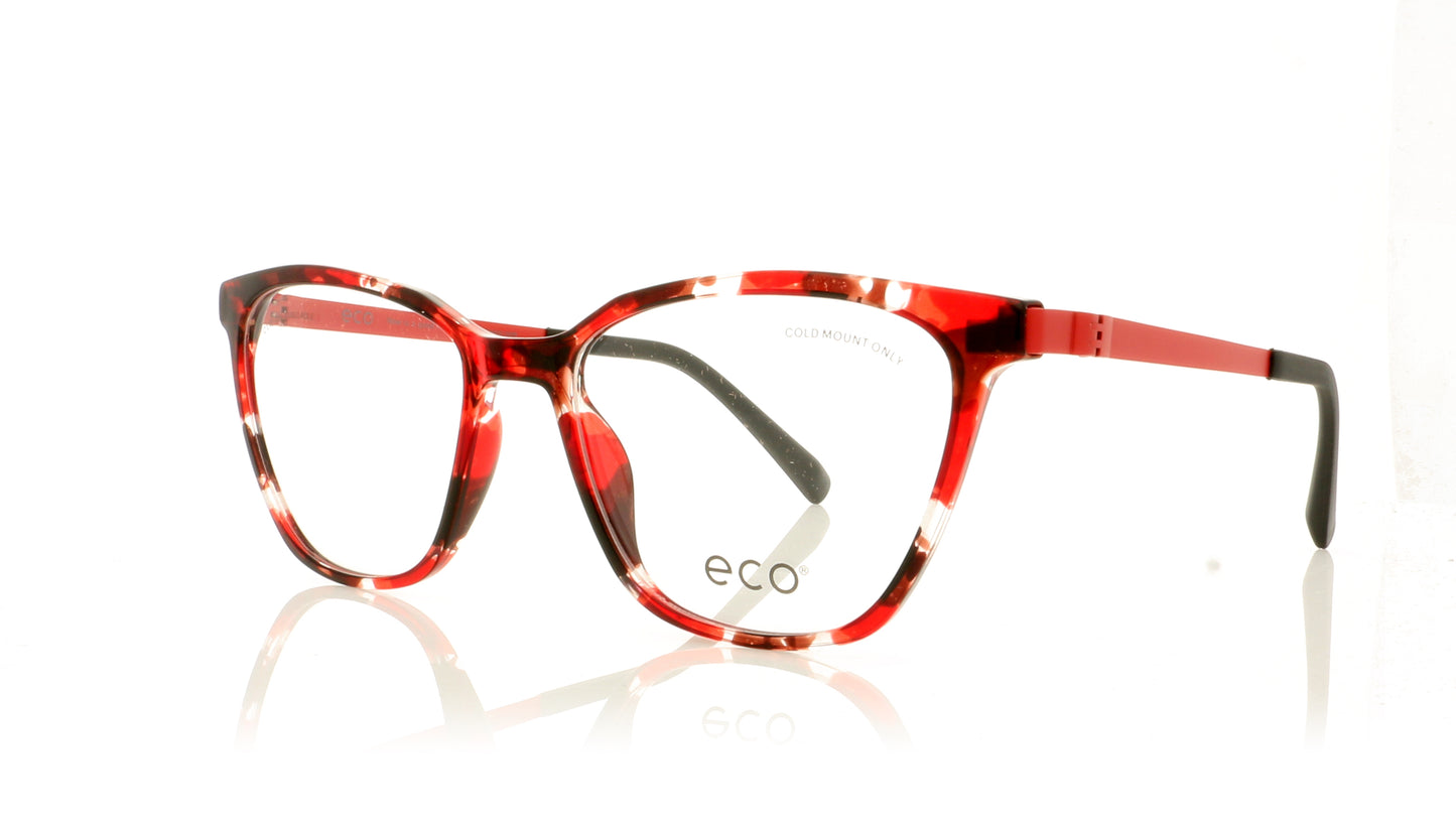 Eco Eyre BRGT Red Glasses - Angle