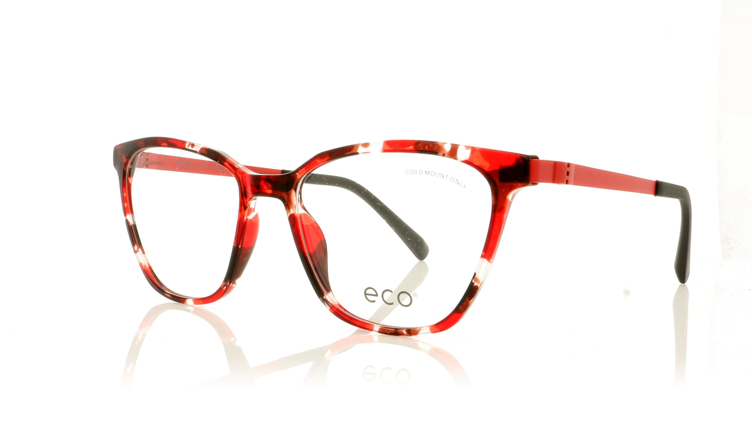 Eco Eyre BRGT Red Glasses - Angle