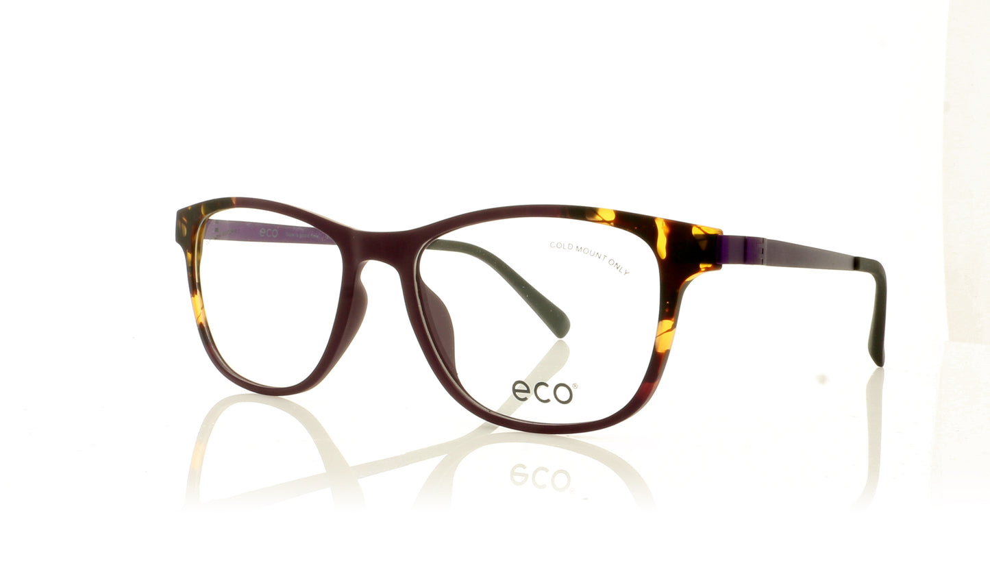 Eco Isere DPRT Purple Tortoise Glasses - Angle