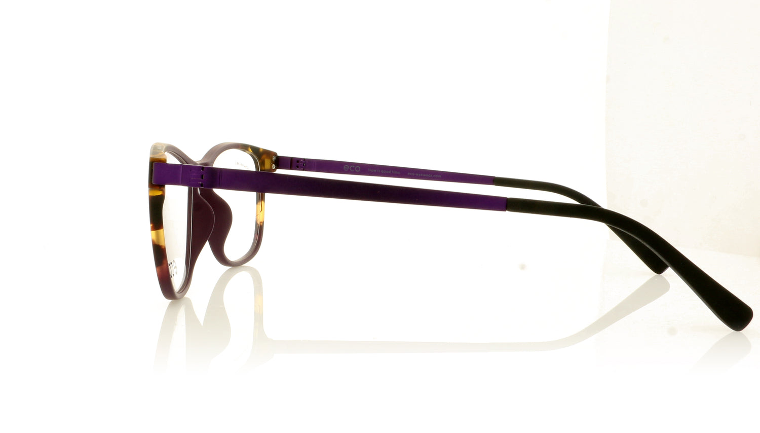 Eco Isere DPRT Purple Tortoise Glasses - Side