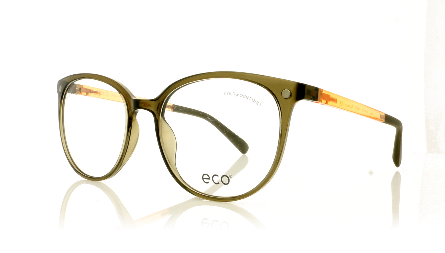 Eco Jade MOSS Green Glasses - Angle