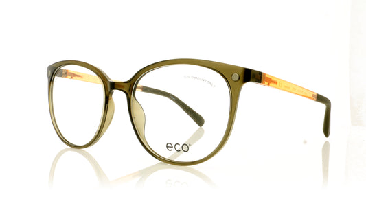 Eco Jade MOSS Green Glasses - Angle