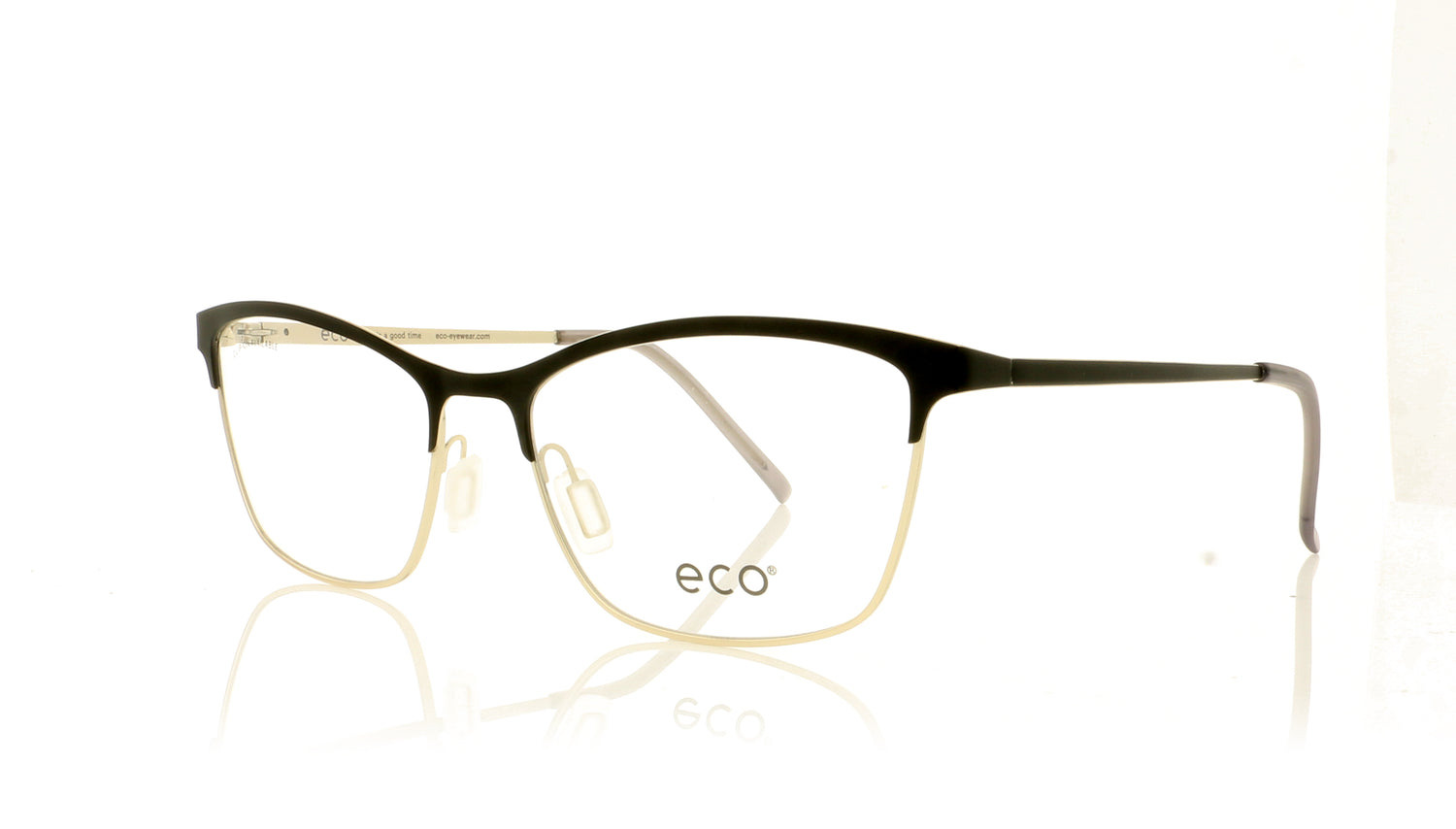 Eco Maya BKGD Black Gold Glasses - Angle