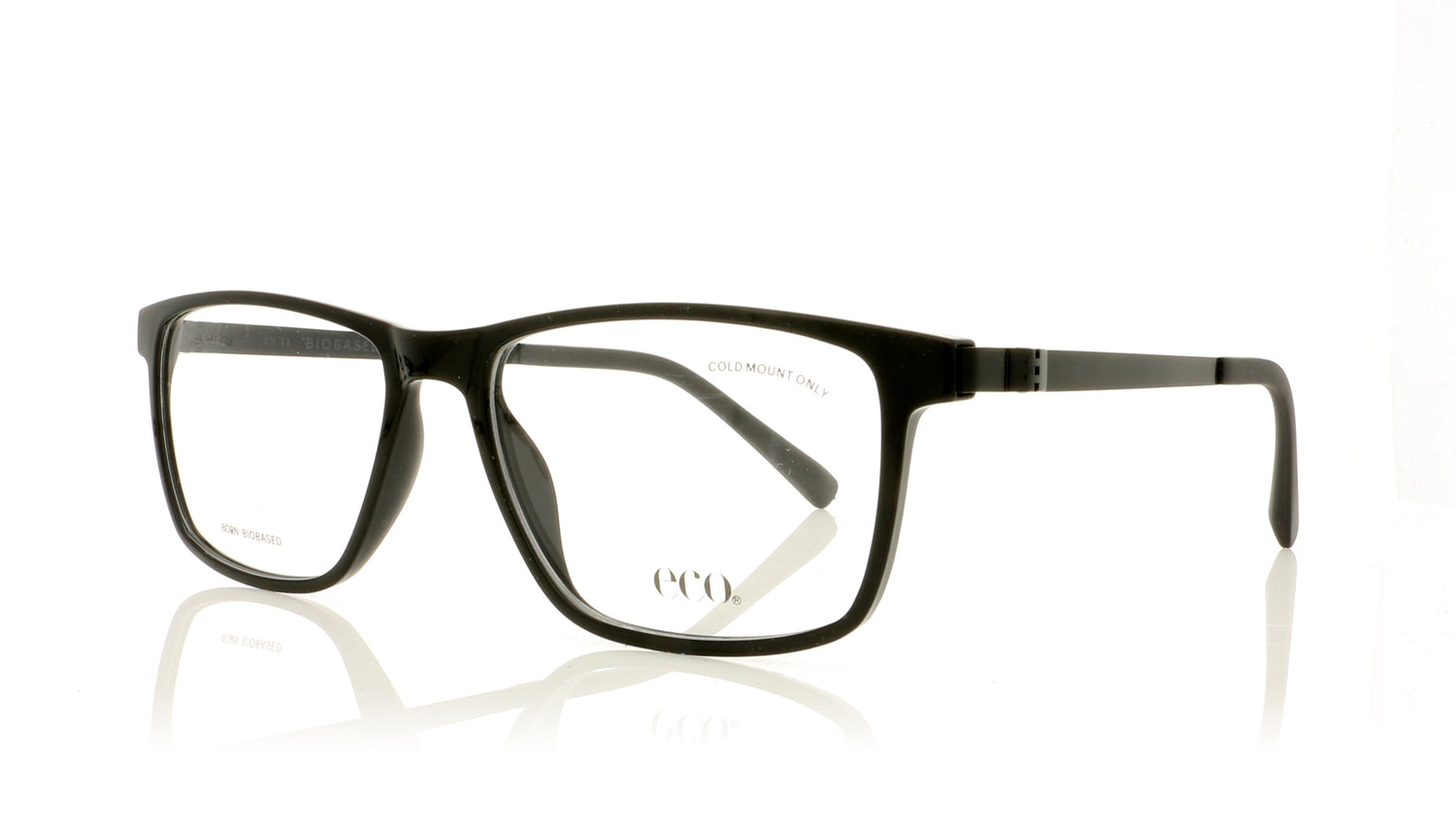Eco Sanaga BLK Black Glasses - Angle