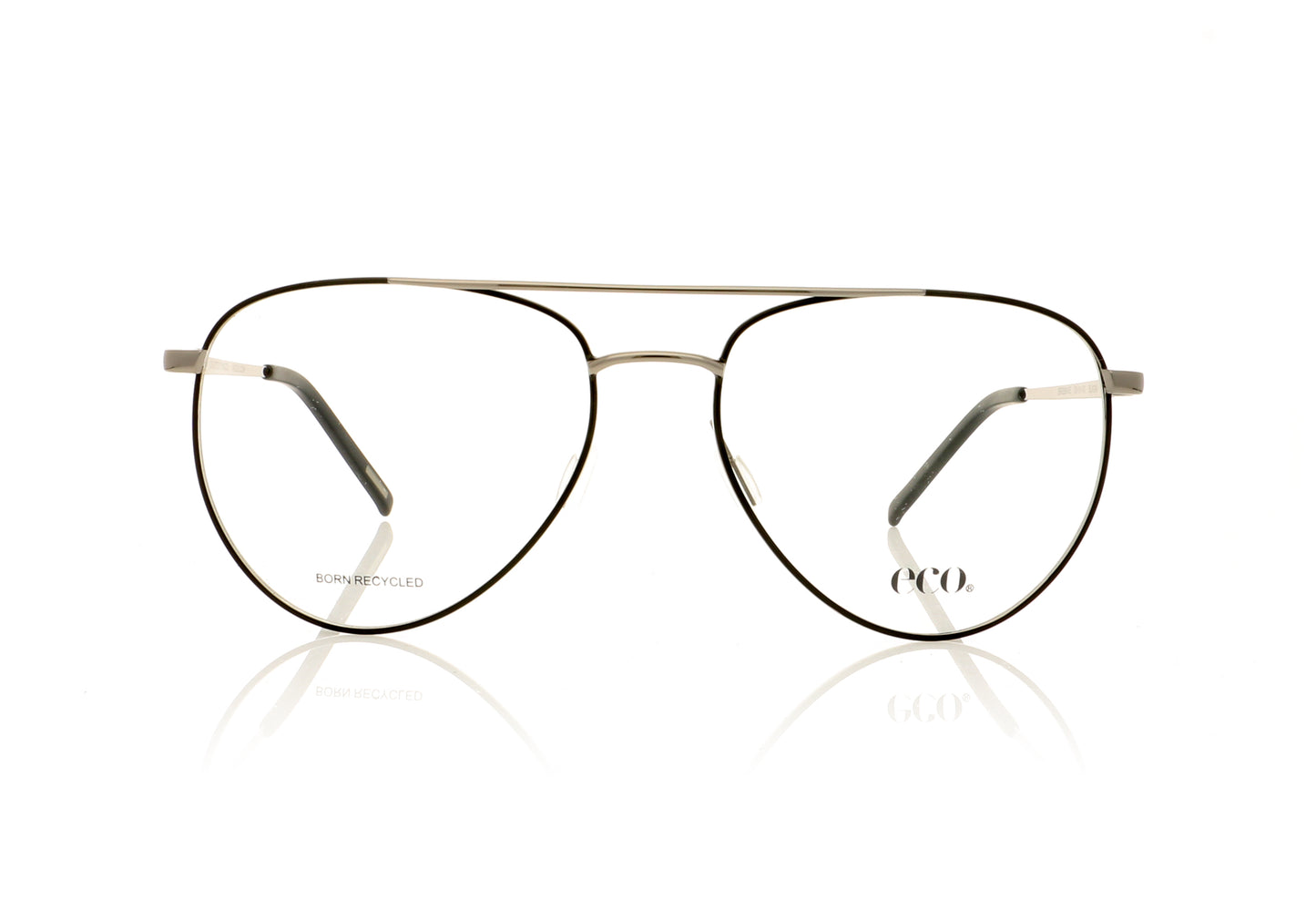 Eco Brisbane BLKGN Black Glasses - Front