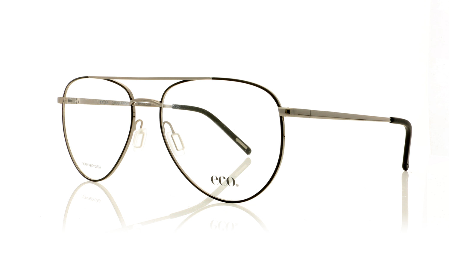 Eco Brisbane BLKGN Black Glasses - Angle