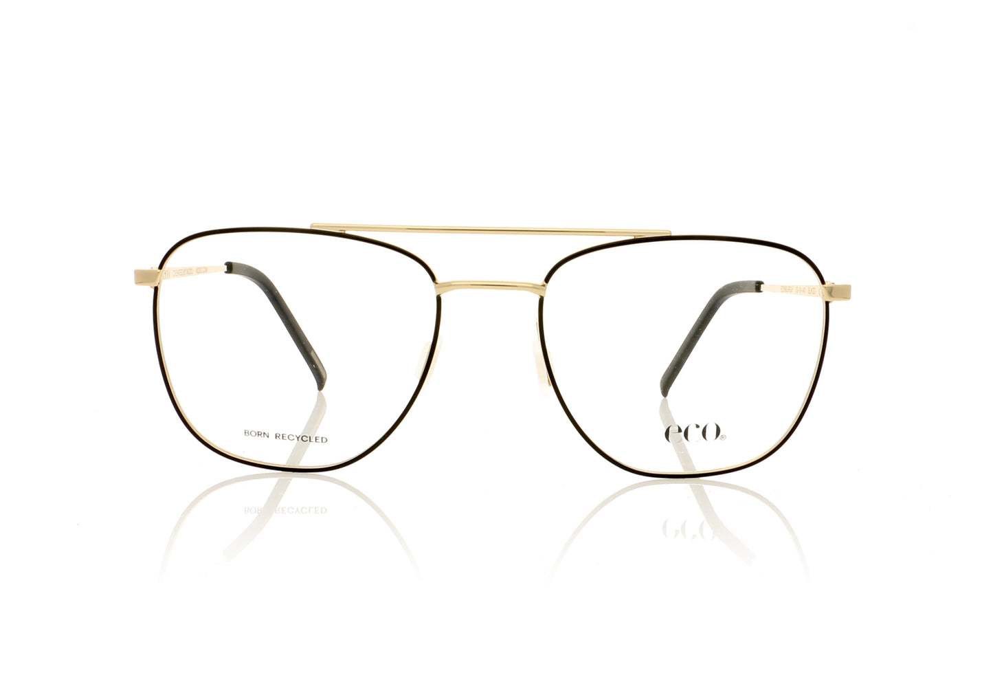 Eco Edinburgh BLKGD Black Glasses - Front