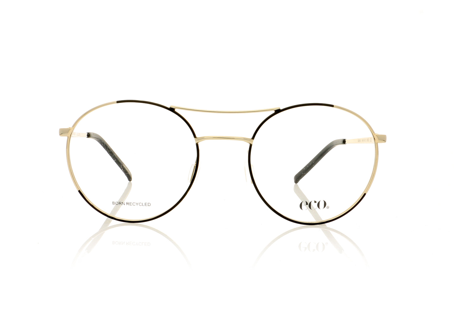 Eco Osaka BKGD Black Glasses - Front