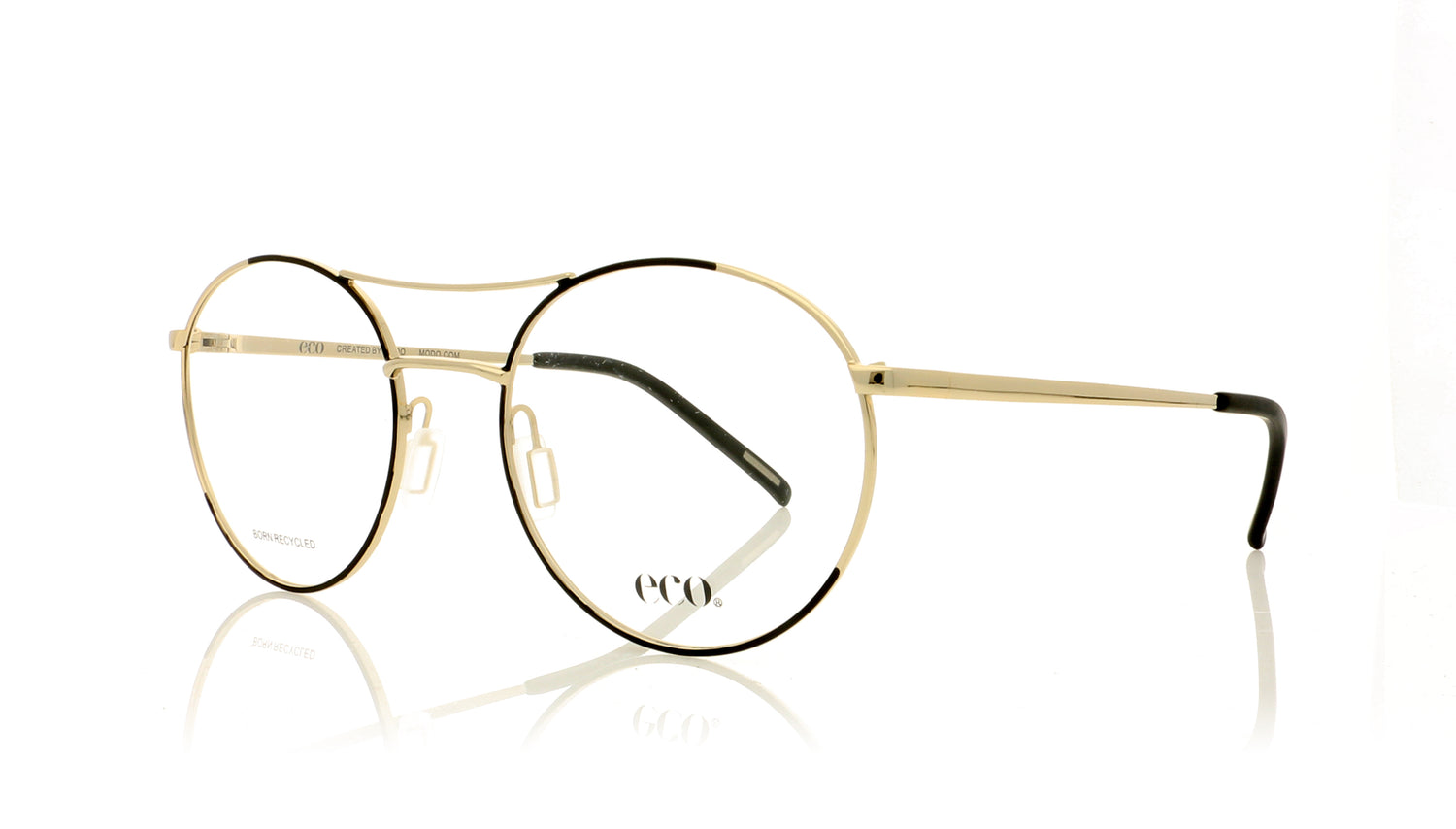 Eco Osaka BKGD Black Glasses - Angle