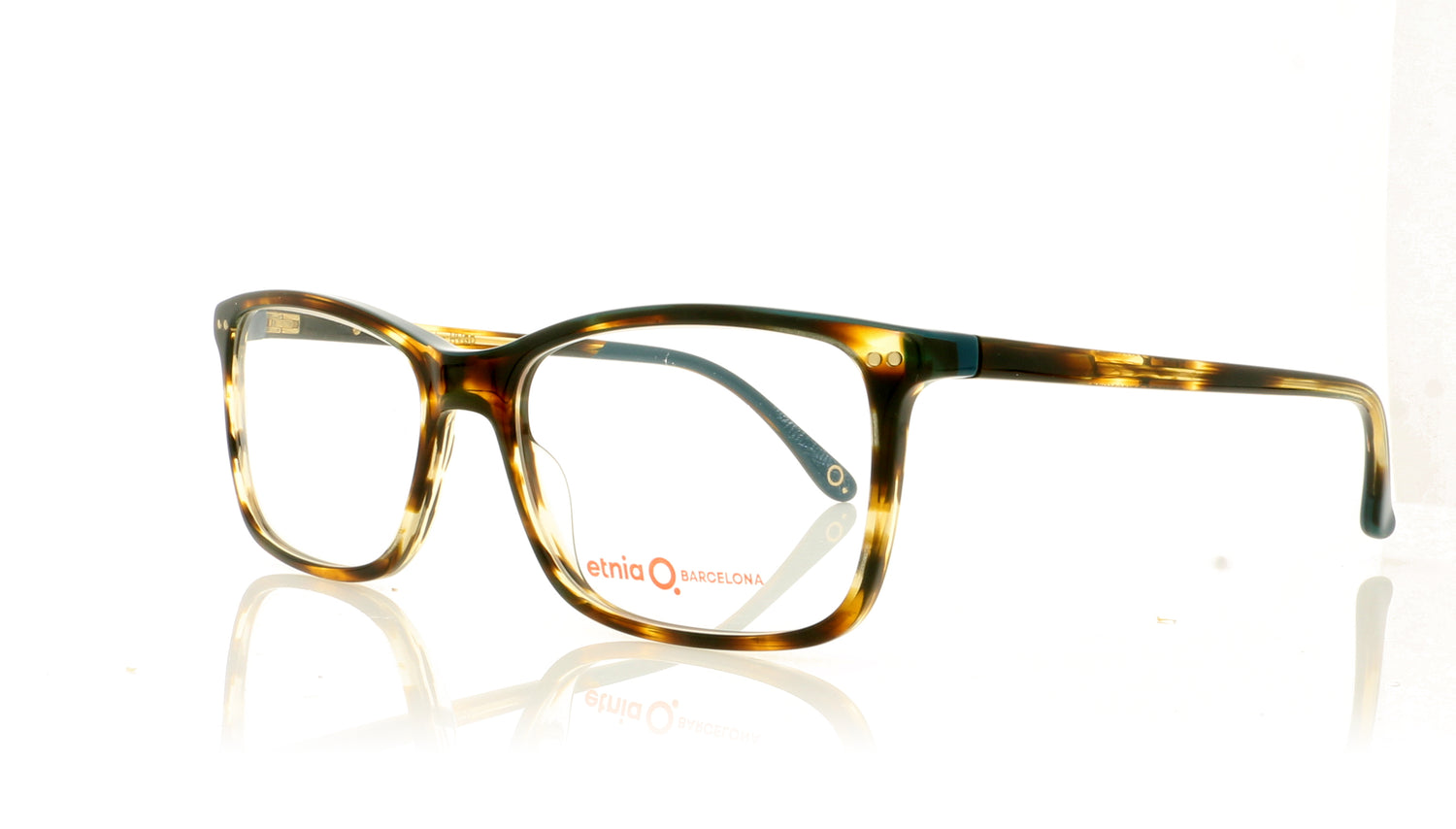 Etnia Barcelona Arizona HVGD Havana Gold Glasses - Angle