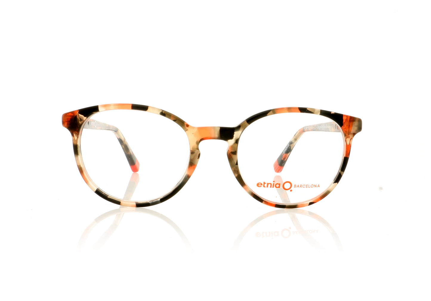 Etnia Barcelona Babylon BKCO Black Orange Glasses - Front