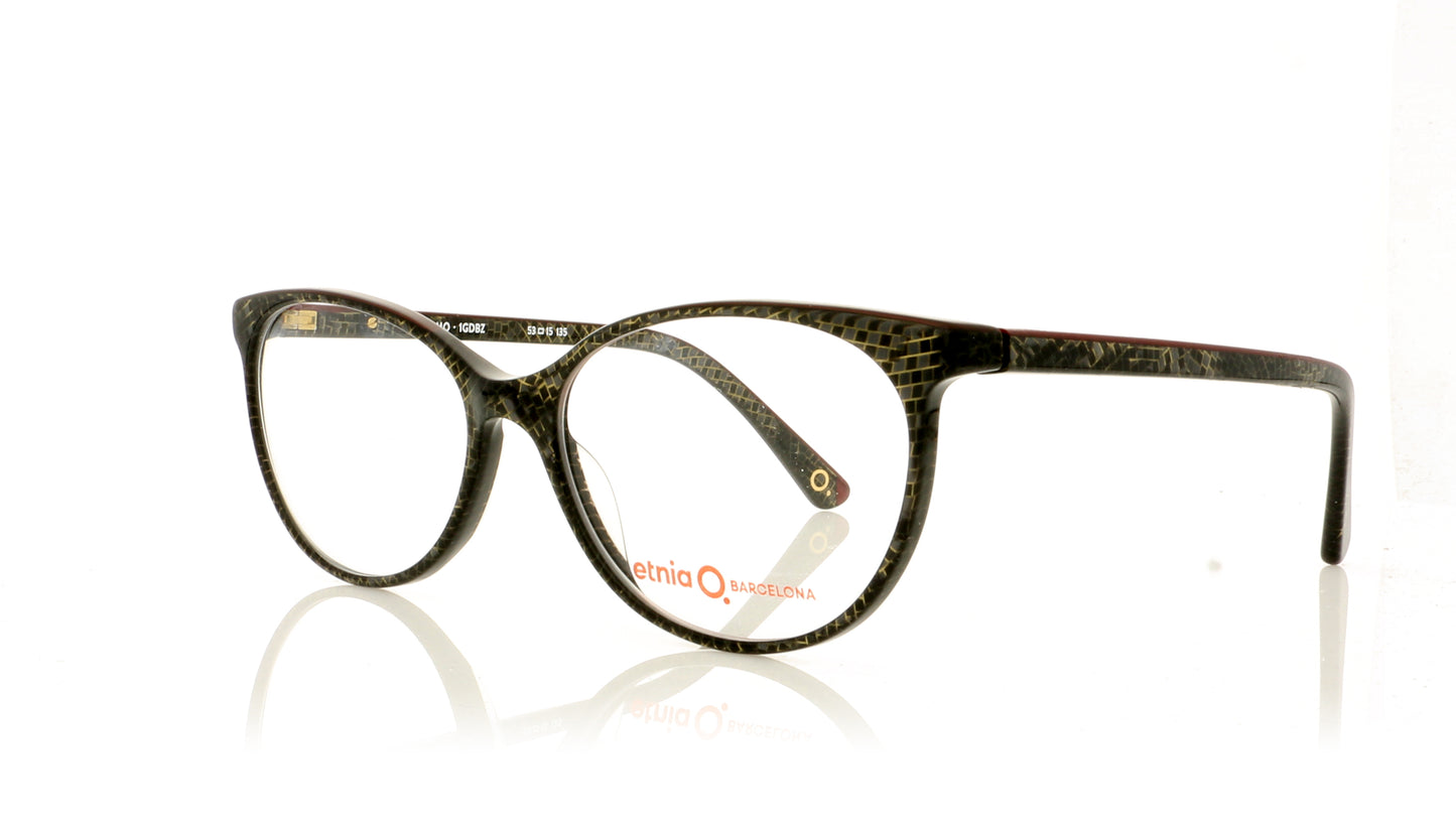 Etnia Barcelona Bergam GDBZ Brown Red Glasses - Angle