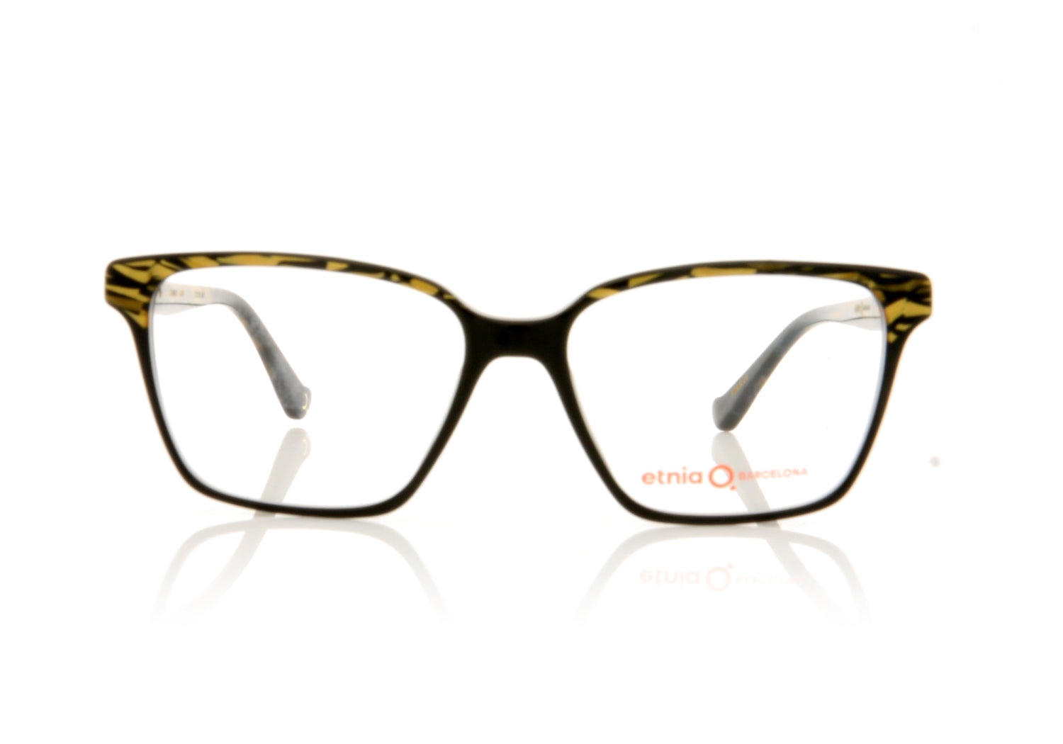 Etnia Barcelona Cariboo GDBK Golden Black Glasses - Front