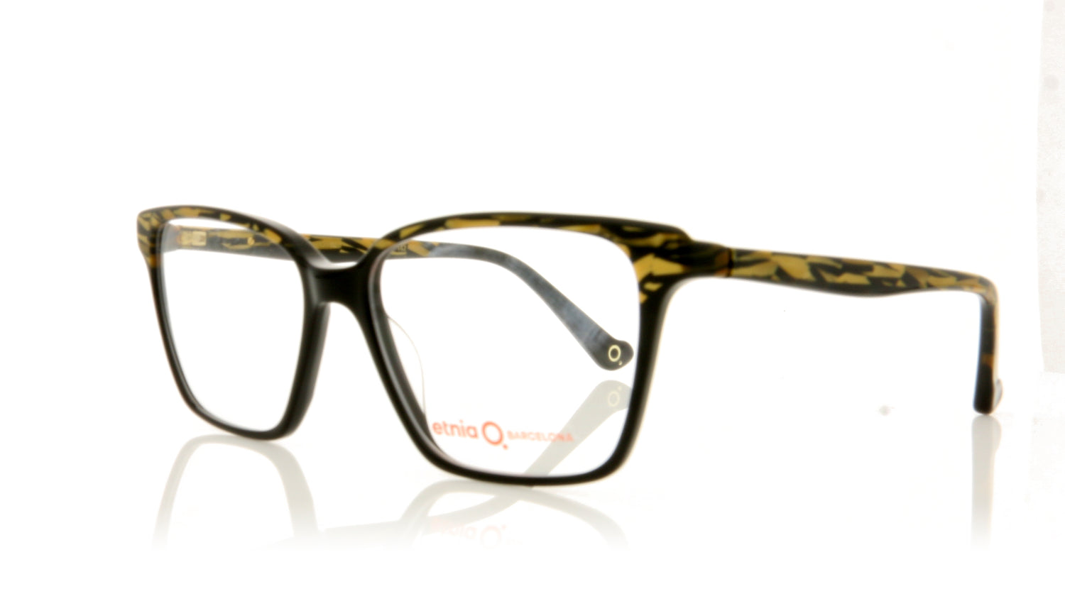 Etnia Barcelona Cariboo GDBK Golden Black Glasses - Angle