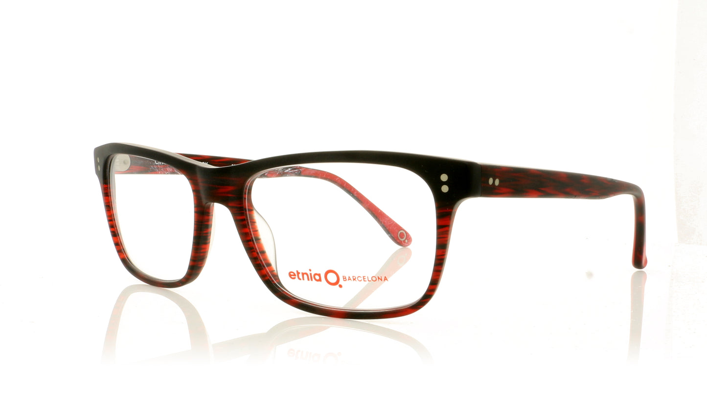 Etnia Barcelona Cincinnati RDBK Red Black Glasses - Angle