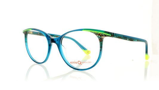 Etnia Barcelona Clara TQYW Turquoise Glasses - Angle