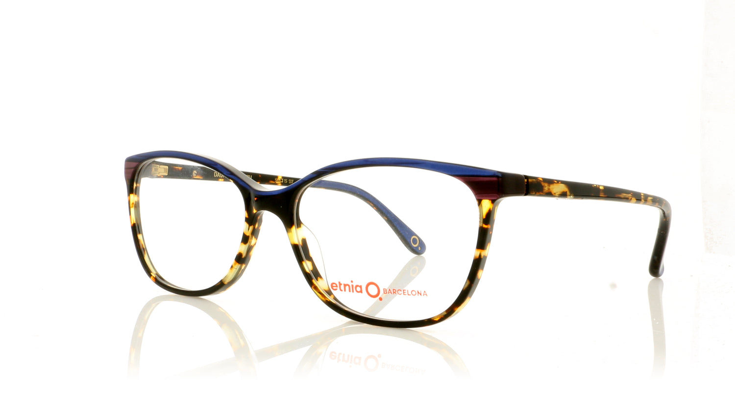 Etnia Barcelona Dauphine 1HVFU Blue Tortoise Glasses - Angle