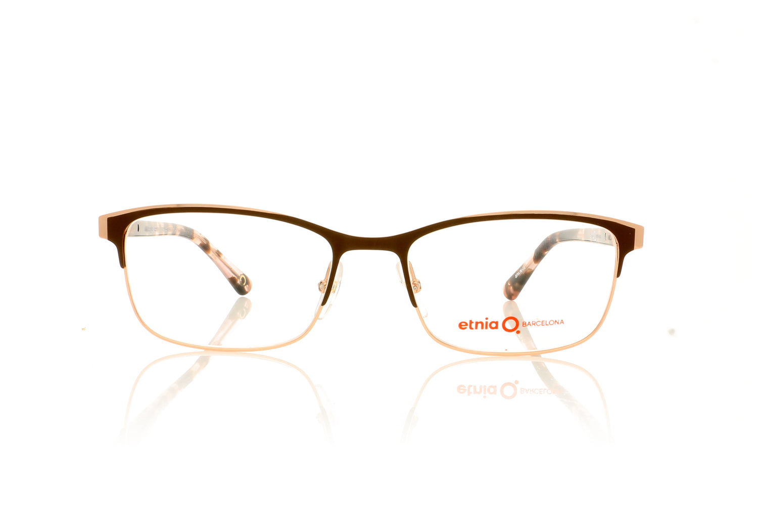 Etnia Barcelona Dunkerque BRPK Brown Pink Glasses - Front
