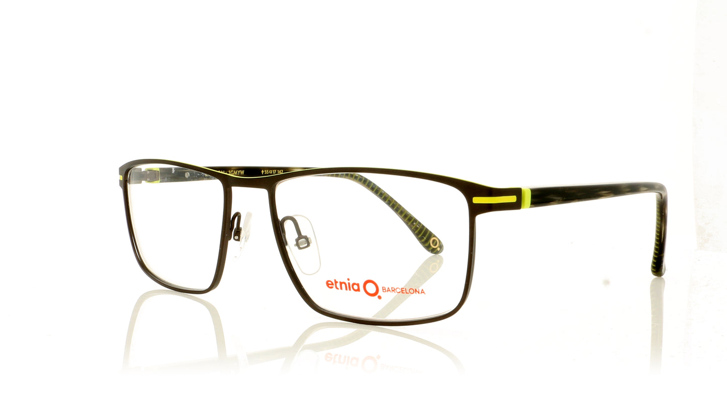 Etnia Barcelona Euston GMYW Black Glasses - Angle