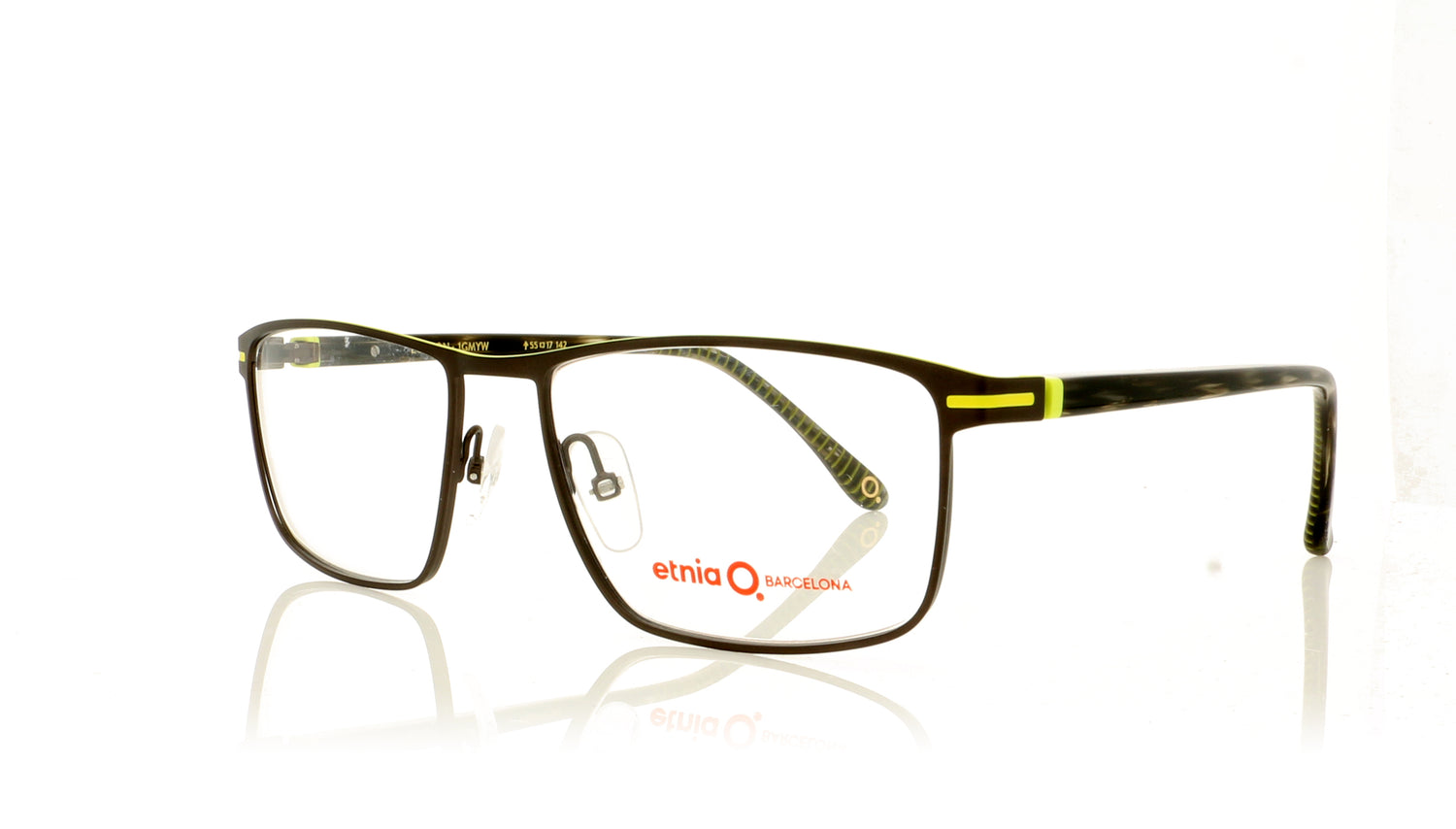 Etnia Barcelona Euston GMYW Black Glasses - Angle