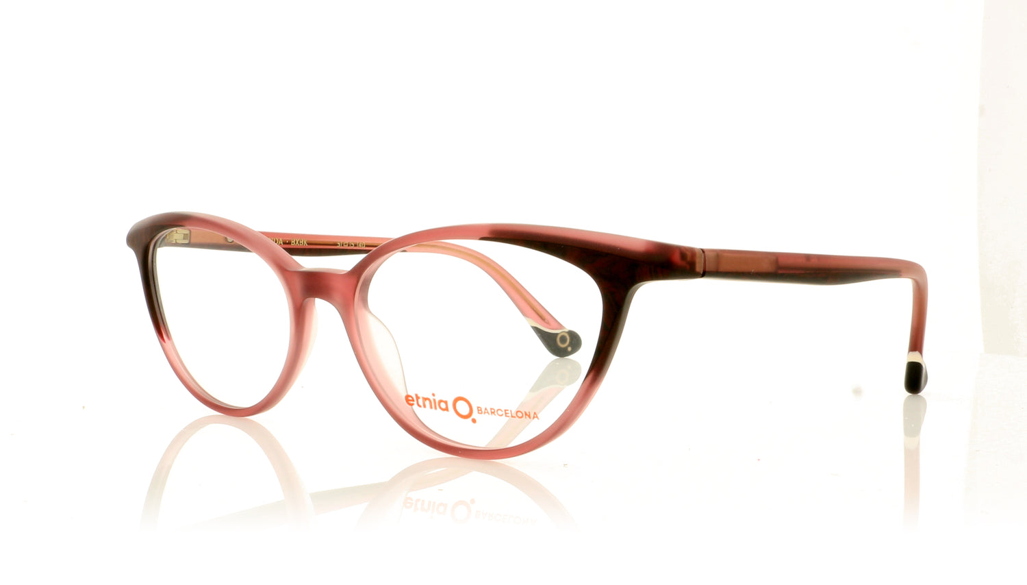 Etnia Barcelona Frida BXBK Bordeaux Black Glasses - Angle