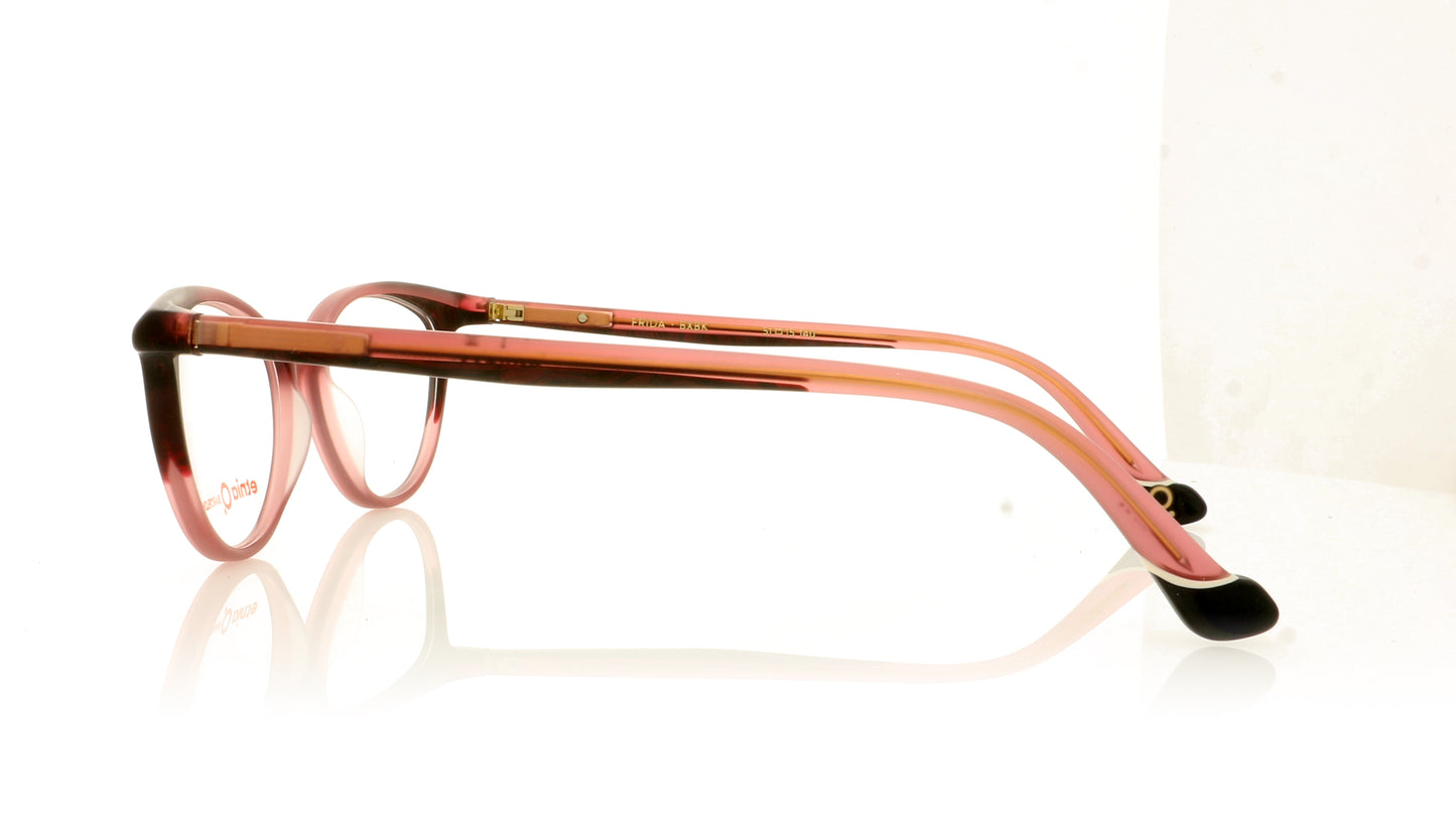 Etnia Barcelona Frida BXBK Bordeaux Black Glasses - Side