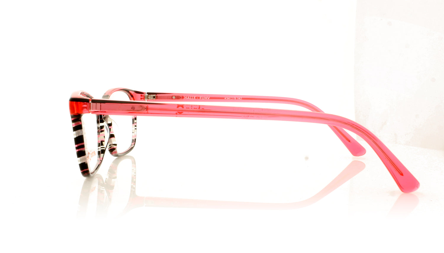 Etnia Barcelona Halle FUHV Fuschia Black Glasses - Side