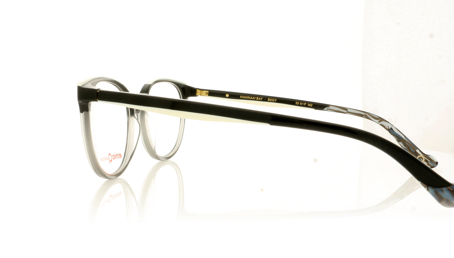 Etnia Barcelona Hannah BKGY Black Grey Glasses - Side