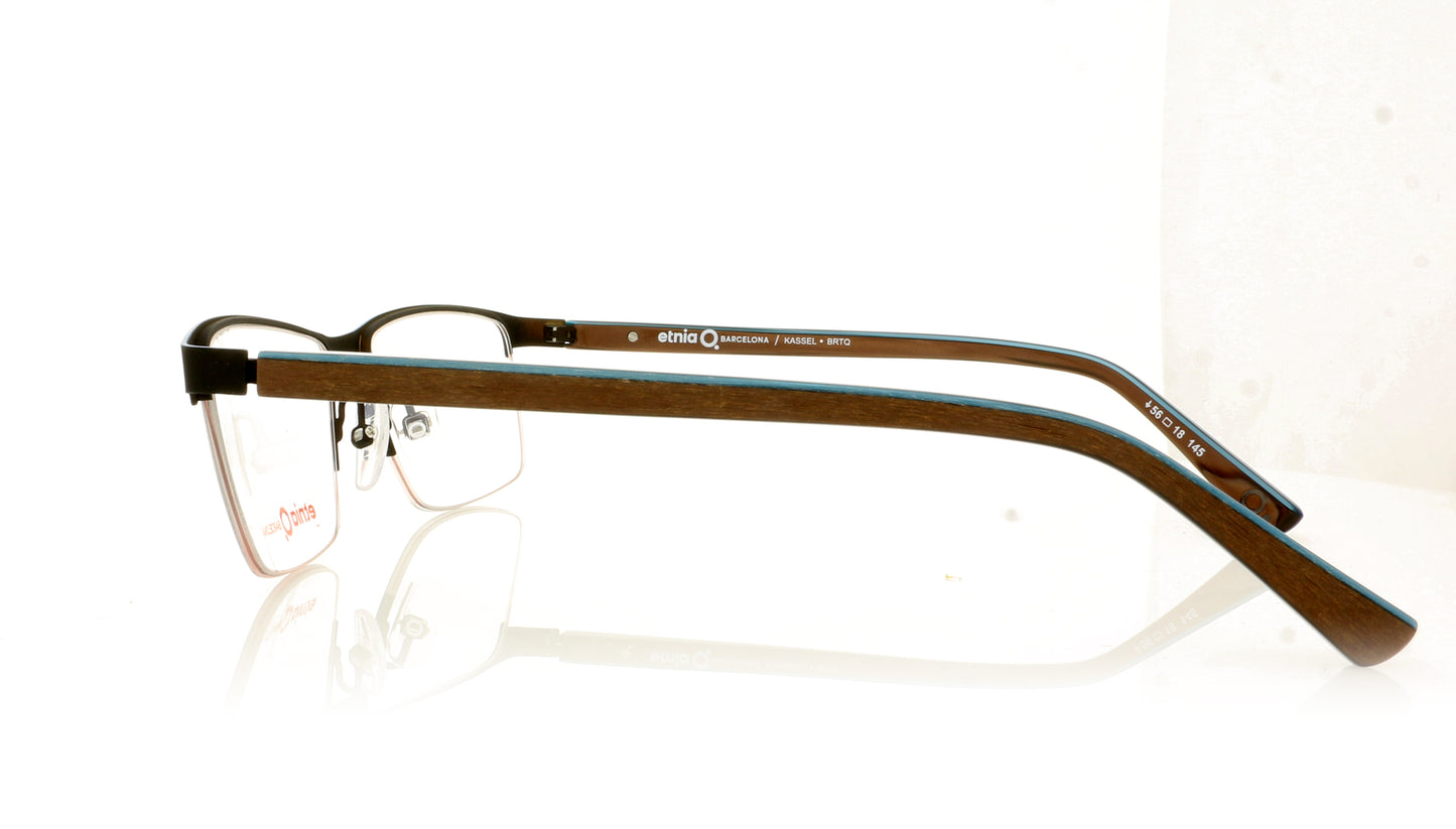 Etnia Barcelona Kassel BRTQ Brown Turquoise Glasses - Side