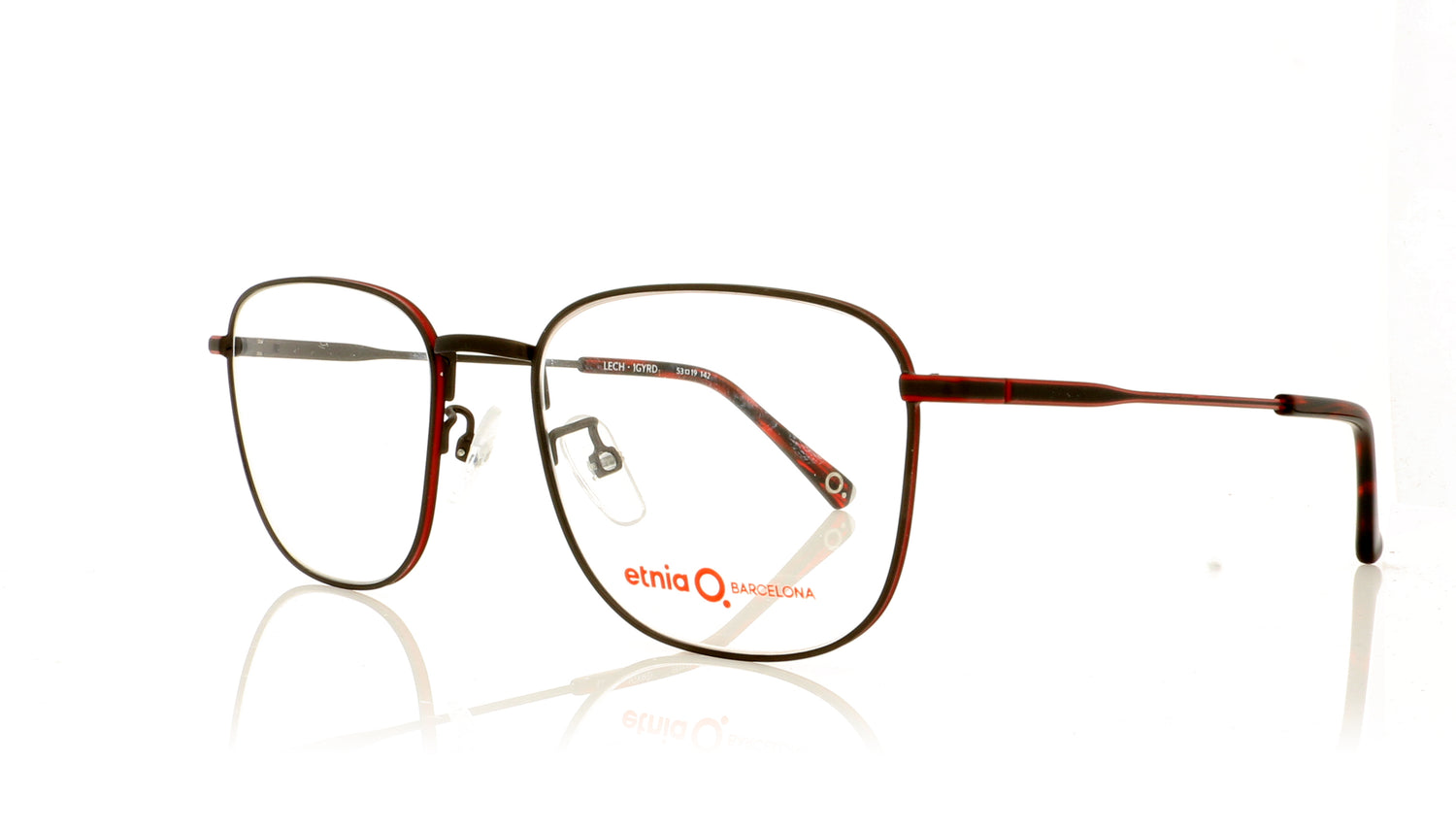 Etnia Barcelona Lech 1GYRD Red Glasses - Angle