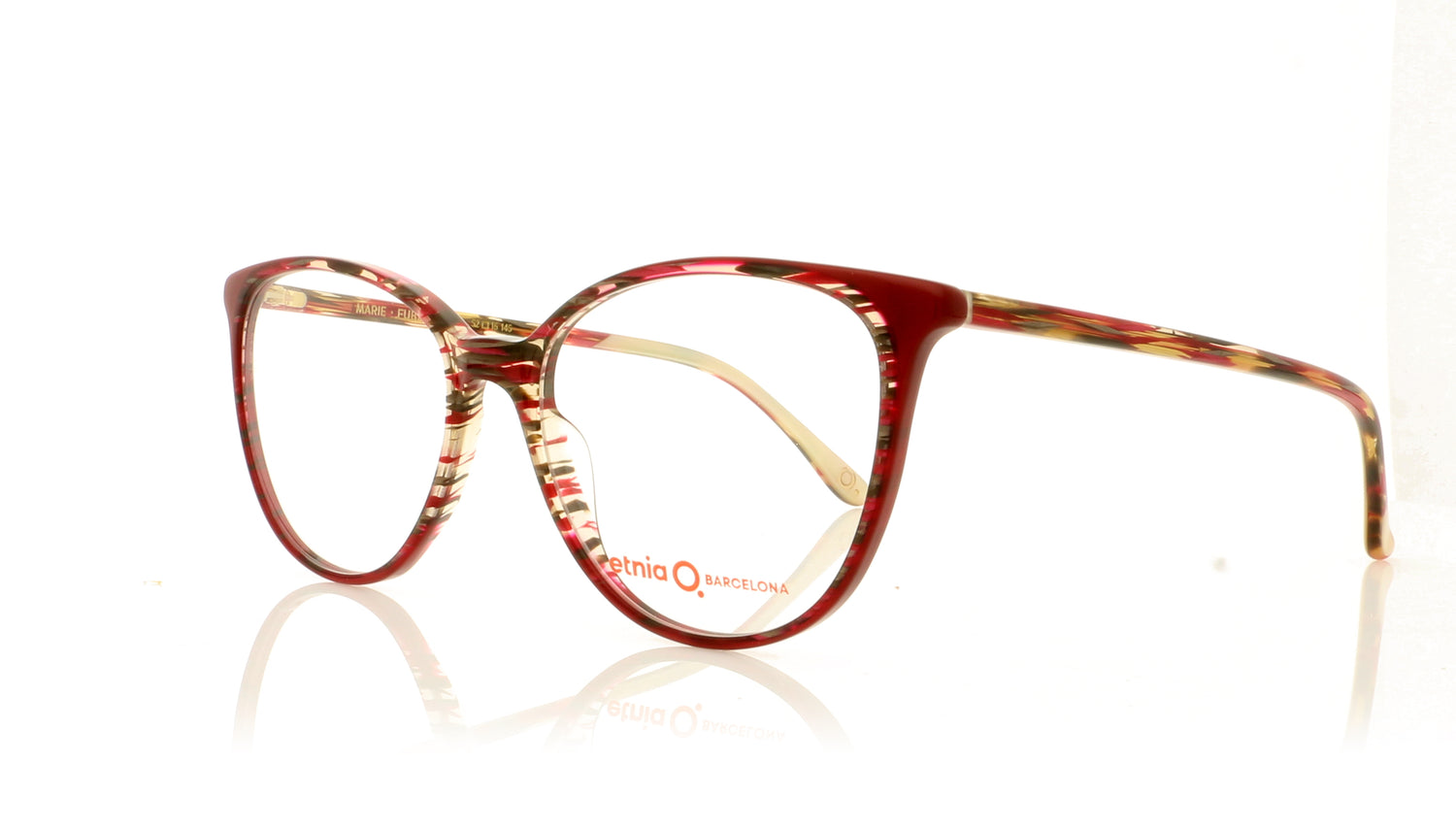 Etnia Barcelona Marie FUBX Fuchsia Bordeaux Glasses - Angle