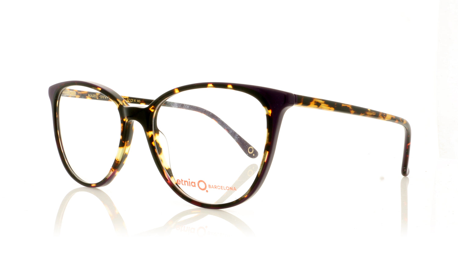 Etnia Barcelona Marie HVPU Tortoise Purple Glasses - Angle