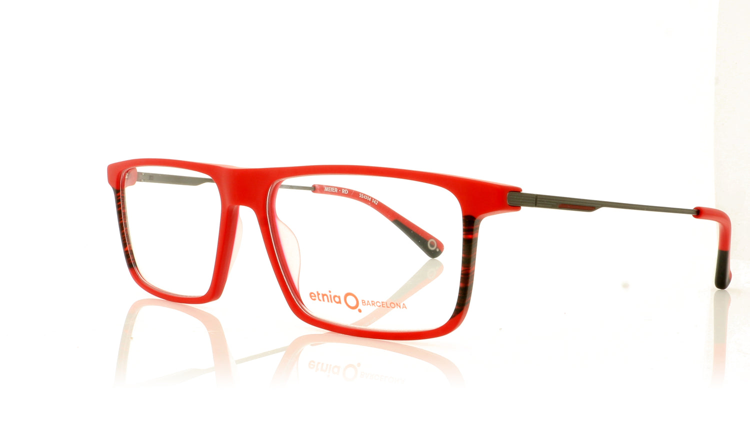 Etnia Barcelona Meier RD Red Glasses - Angle