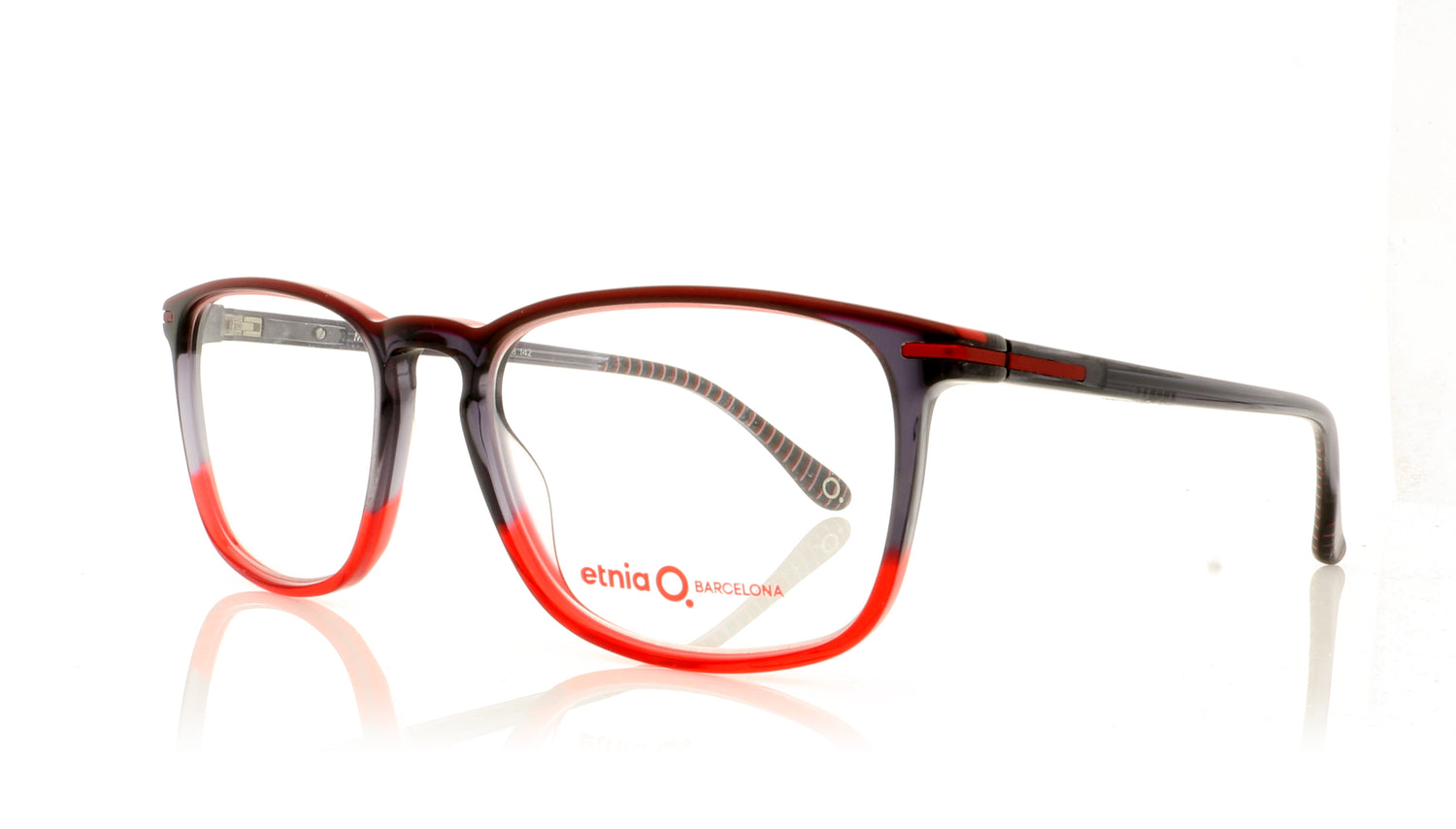 Etnia Barcelona Missouri RDBK Red Black Glasses - Angle