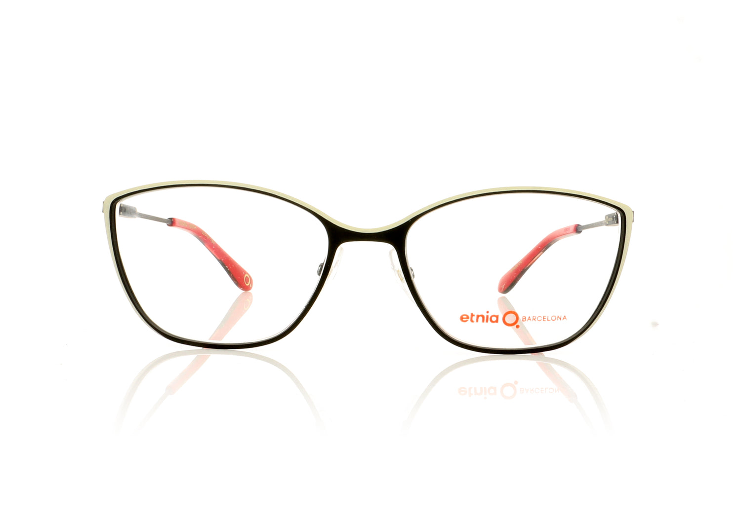 Etnia Barcelona Novara BKWH Black Glasses - Front