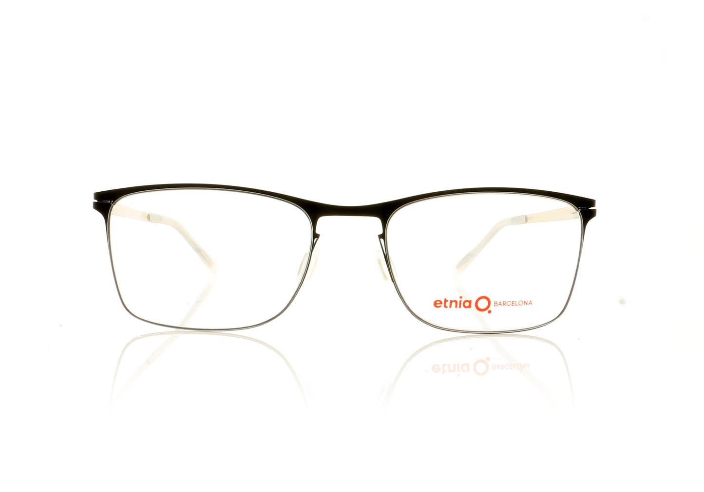 Etnia Barcelona Orlando BLSL Black Silver Glasses - Front