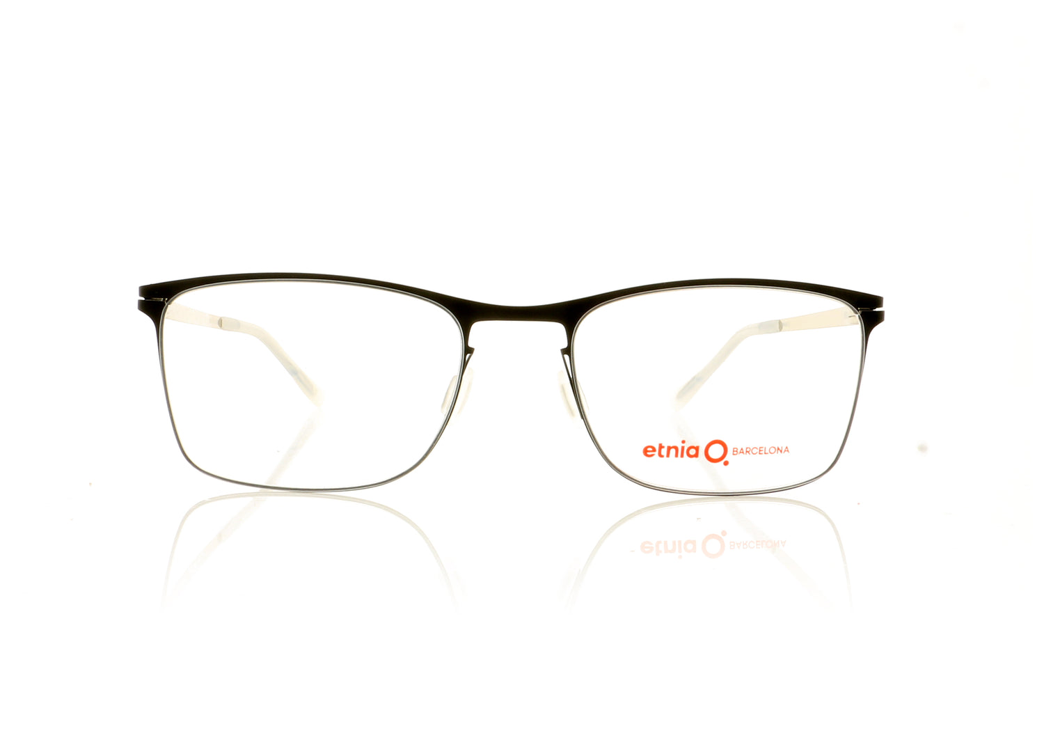 Etnia Barcelona Orlando BLSL Black Silver Glasses - Front