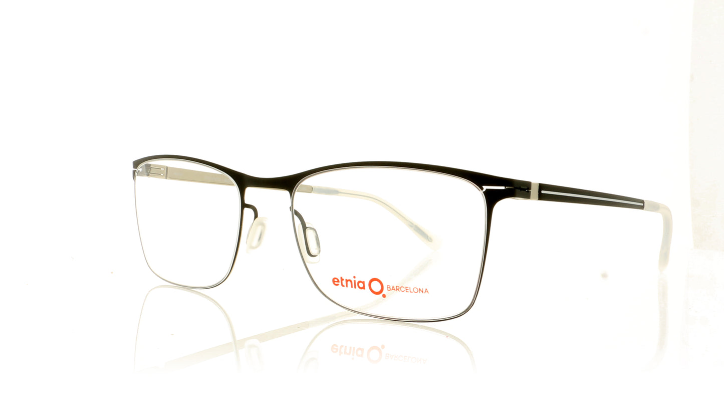 Etnia Barcelona Orlando BLSL Black Silver Glasses - Angle